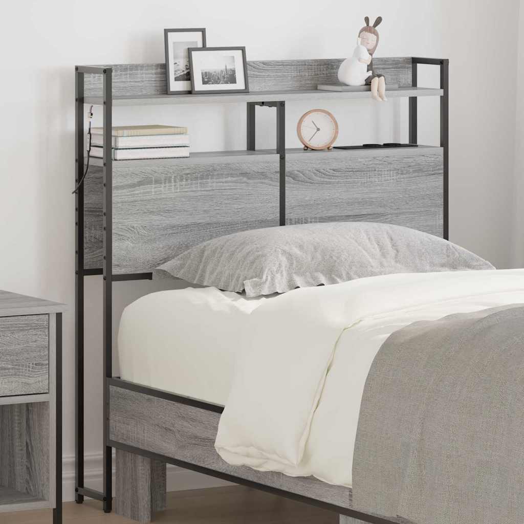 Testata contenitore Grigio sonoma 75 cm Legno multistrato