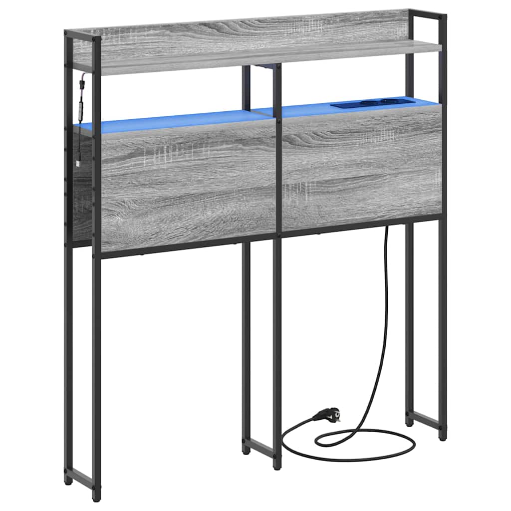 Testata contenitore Grigio sonoma 75 cm Legno multistrato