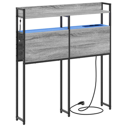 Testata contenitore Grigio sonoma 75 cm Legno multistrato