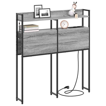 Testata contenitore Grigio sonoma 75 cm Legno multistrato