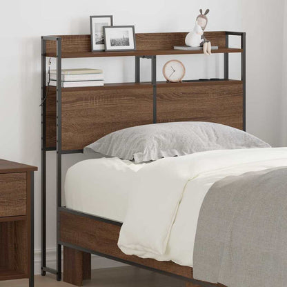 Testata contenitore Rovere marrone 90 cm Legno multistrato