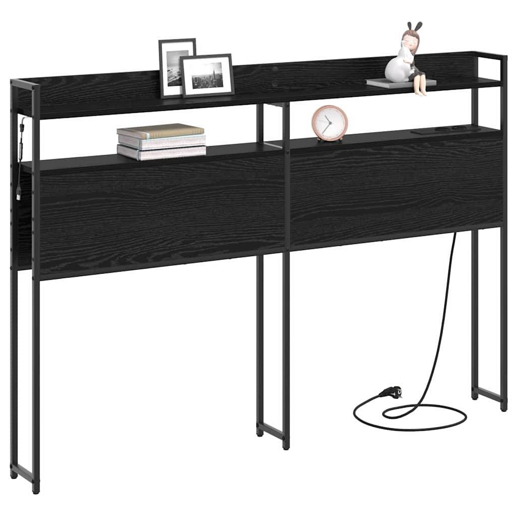 Testata contenitore Rovere Nero 120 cm Legno multistrato