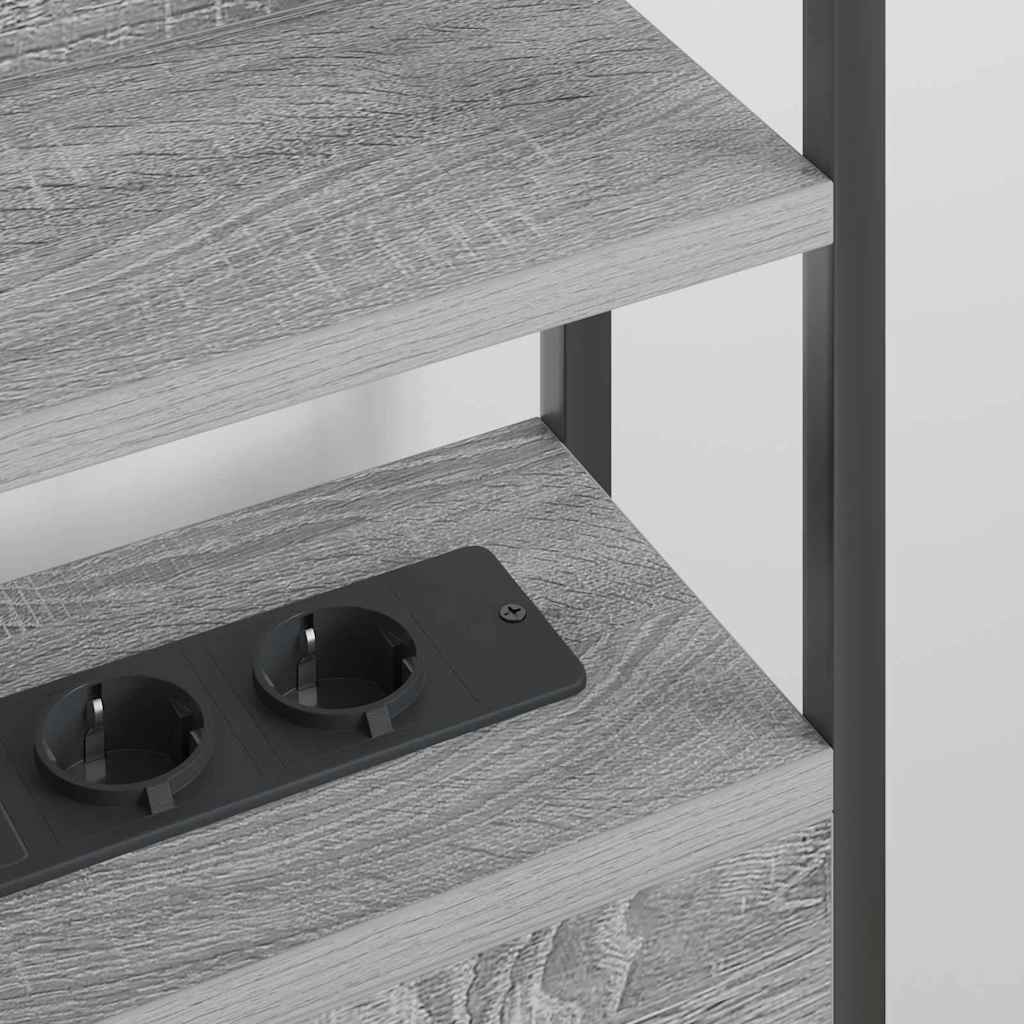 Testata contenitore Grigio Sonoma 120 cm Legno multistrato