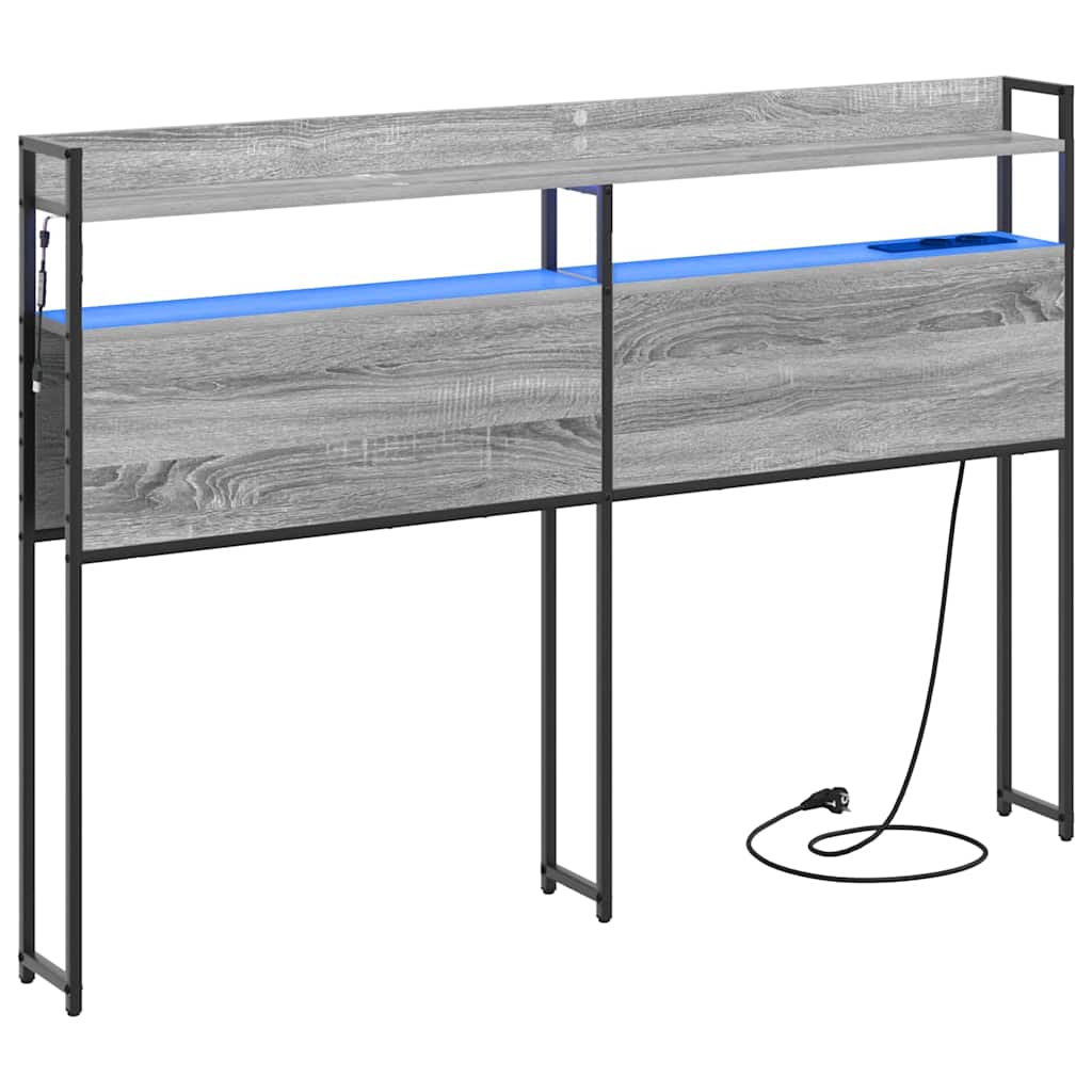 Testata contenitore Grigio Sonoma 120 cm Legno multistrato