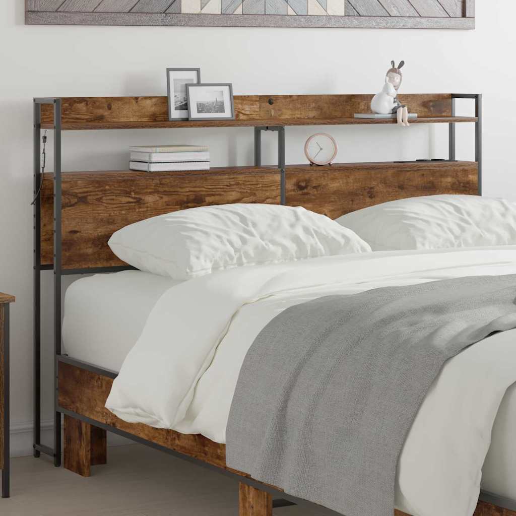 Testata contenitore Rovere fumo 135 cm Legno multistrato