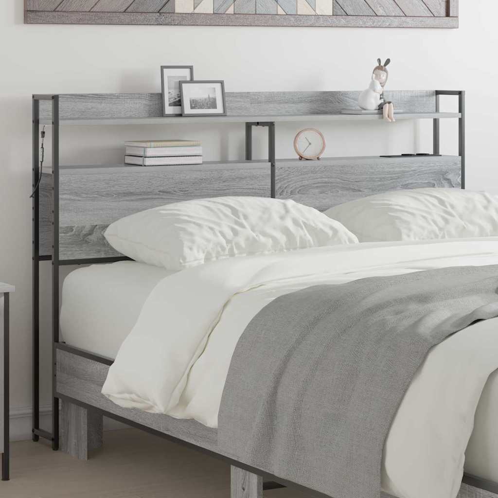 Testata contenitore Grigio Sonoma 135 cm Legno multistrato