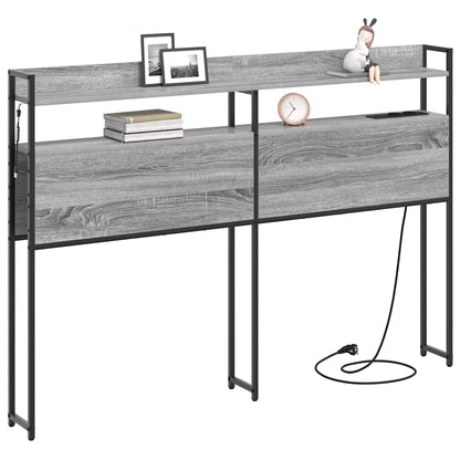 Testata contenitore Grigio Sonoma 135 cm Legno multistrato