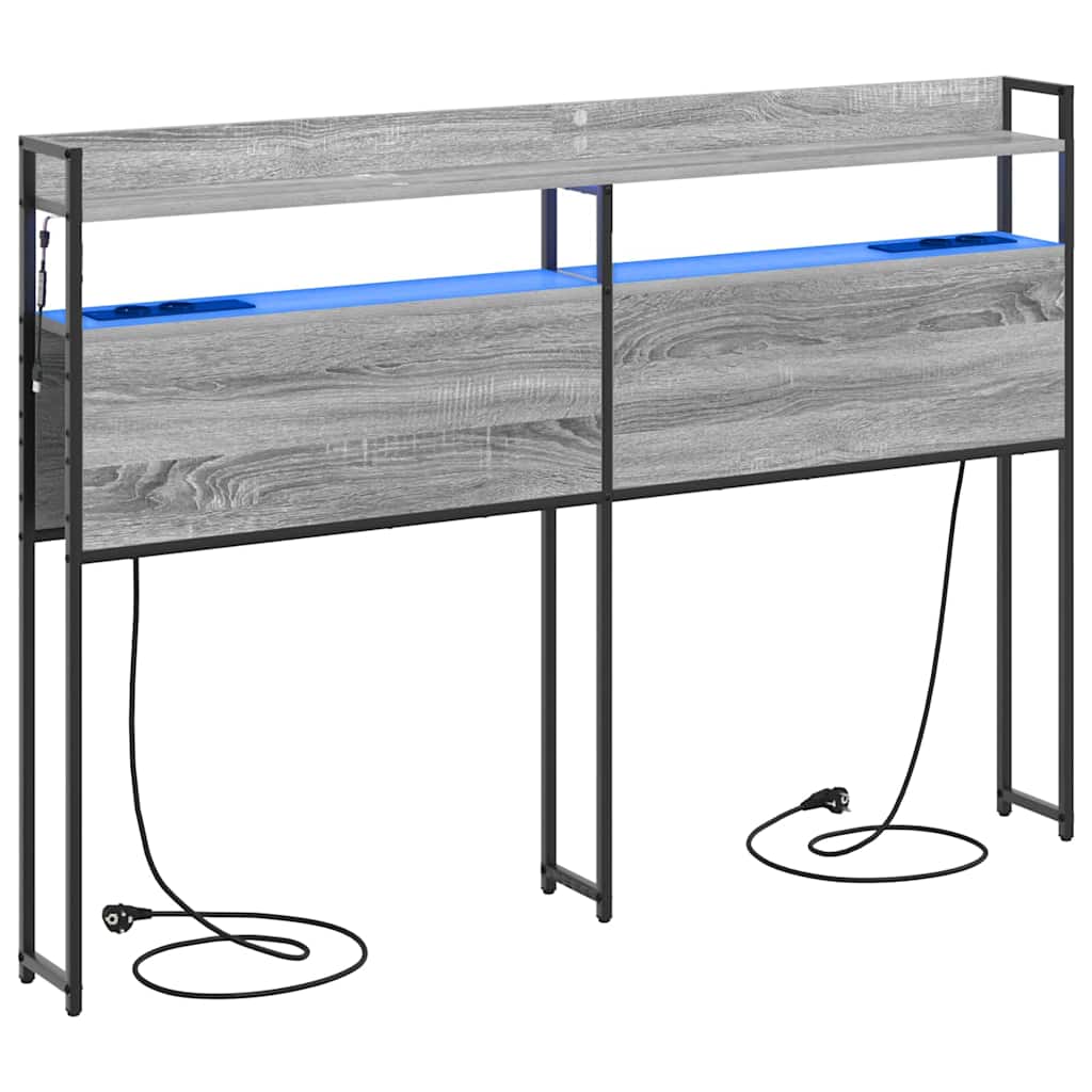 Testata contenitore Grigio Sonoma 150 cm Legno multistrato