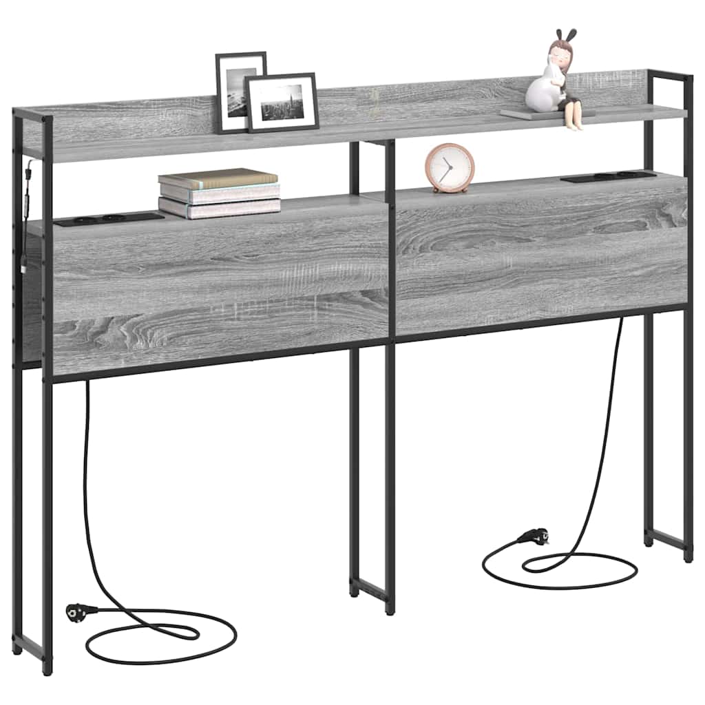 Testata contenitore Grigio Sonoma 150 cm Legno multistrato