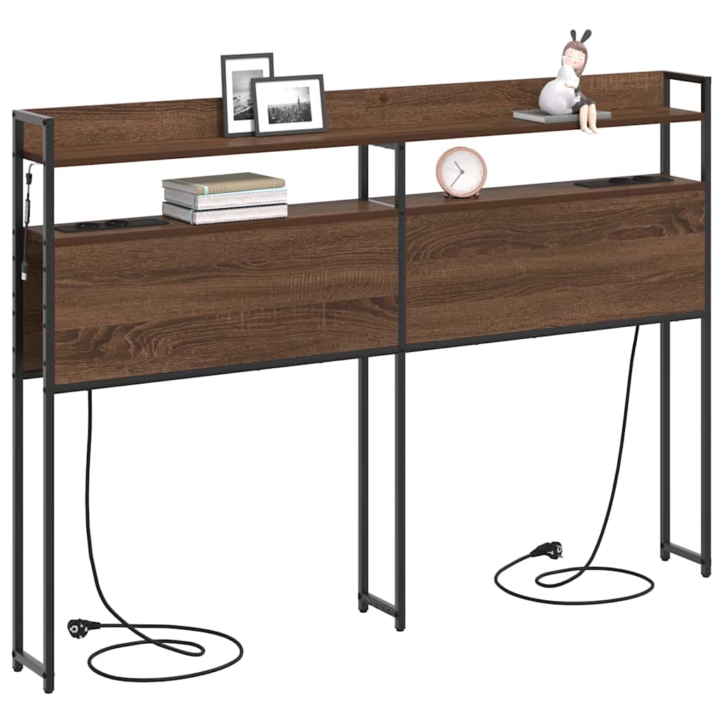 Testata contenitore Rovere marrone 150 cm Legno multistrato