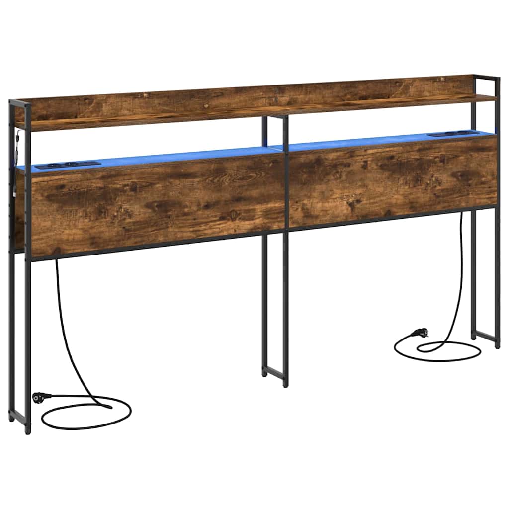 Testata contenitore Rovere fumo 180 cm Legno multistrato