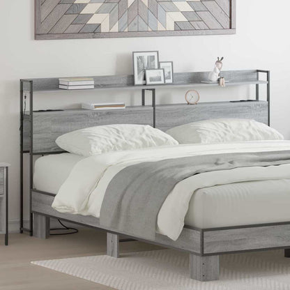 Testata contenitore Grigio sonoma 200 cm Legno multistrato