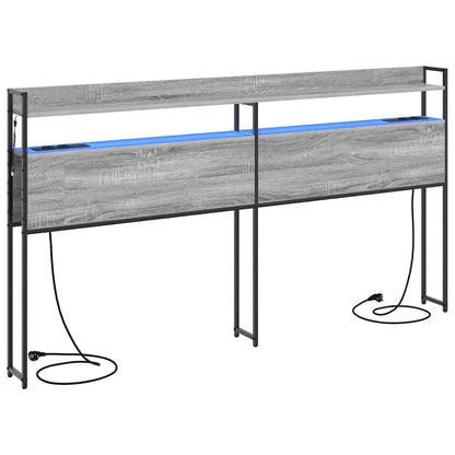 Testata contenitore Grigio sonoma 200 cm Legno multistrato