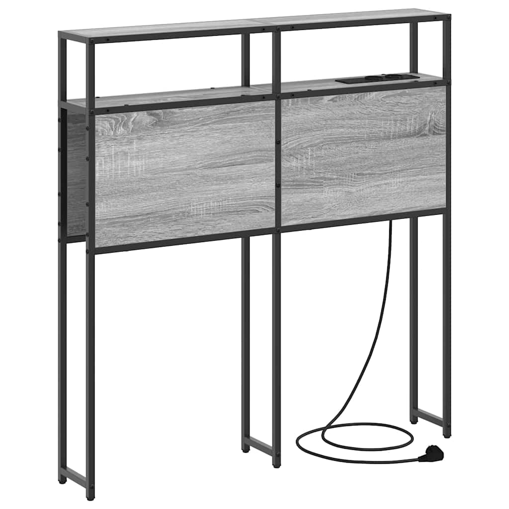 Testata contenitore Grigio Sonoma 80 cm Legno multistrato