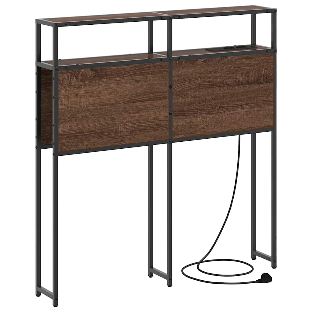 Testata contenitore Rovere marrone 80 cm Legno multistrato