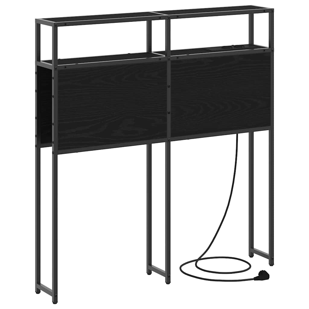 Testata contenitore Rovere Nero 90 cm Legno multistrato