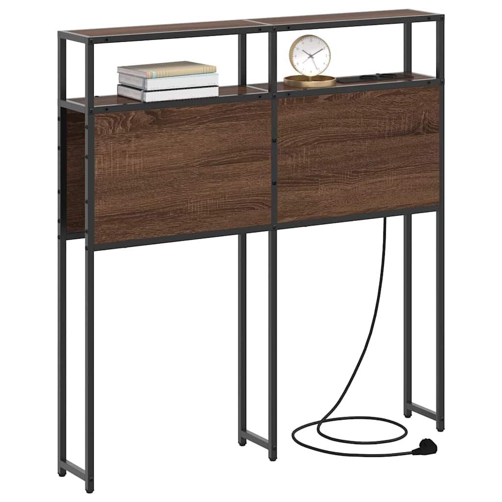 Testata contenitore Rovere marrone 90 cm Legno multistrato