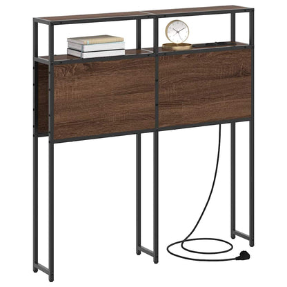 Testata contenitore Rovere marrone 90 cm Legno multistrato