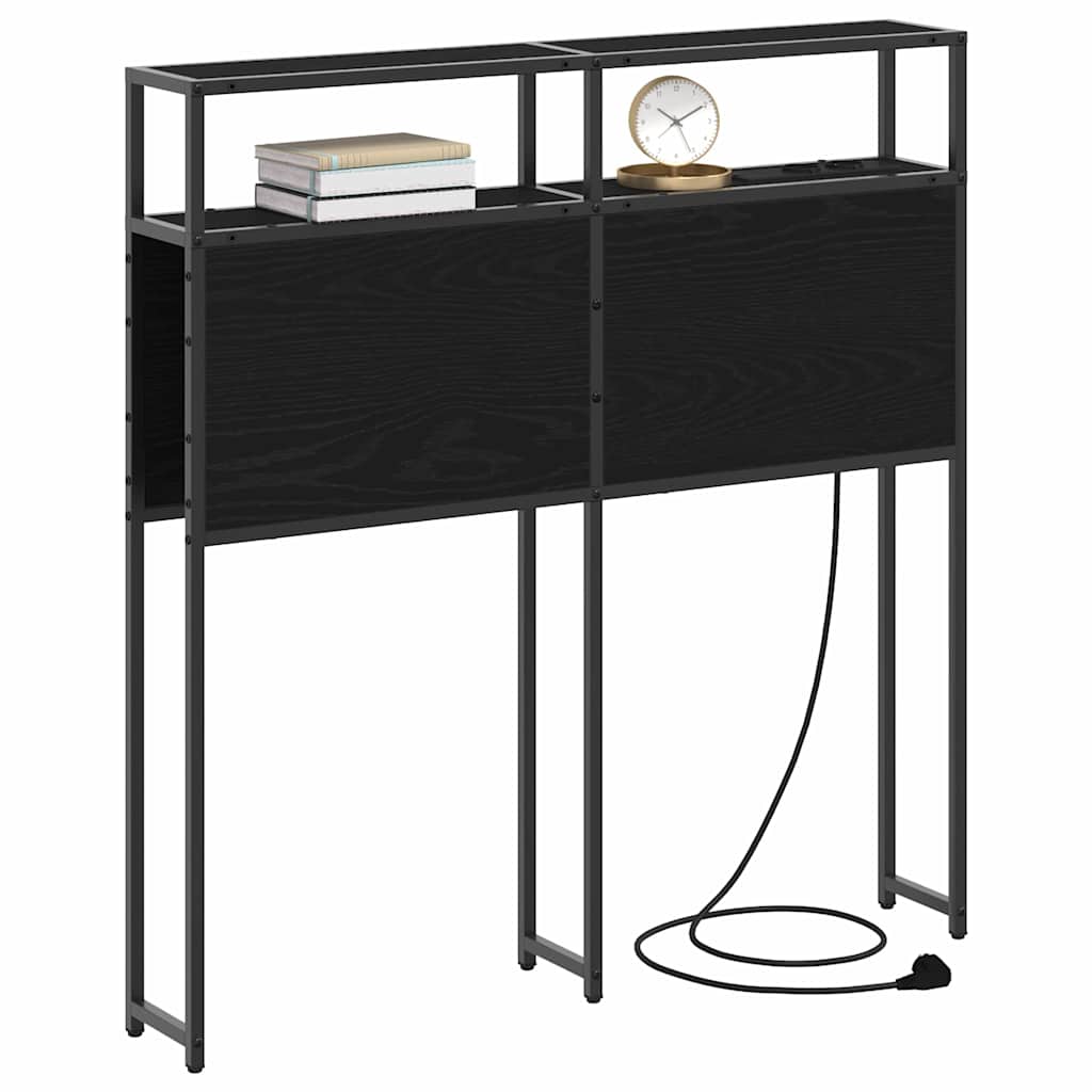 Testata contenitore Rovere Nero 100 cm Legno multistrato