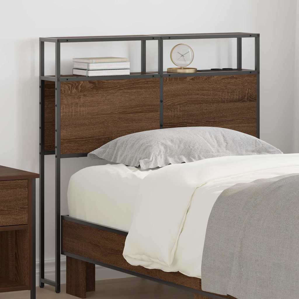 Testata contenitore Rovere marrone 100 cm Legno multistrato