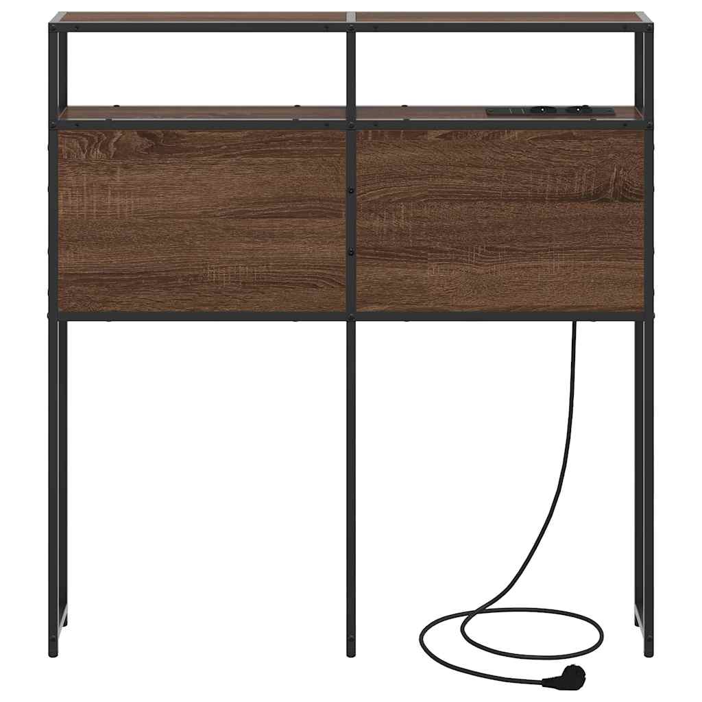 Testata contenitore Rovere marrone 100 cm Legno multistrato