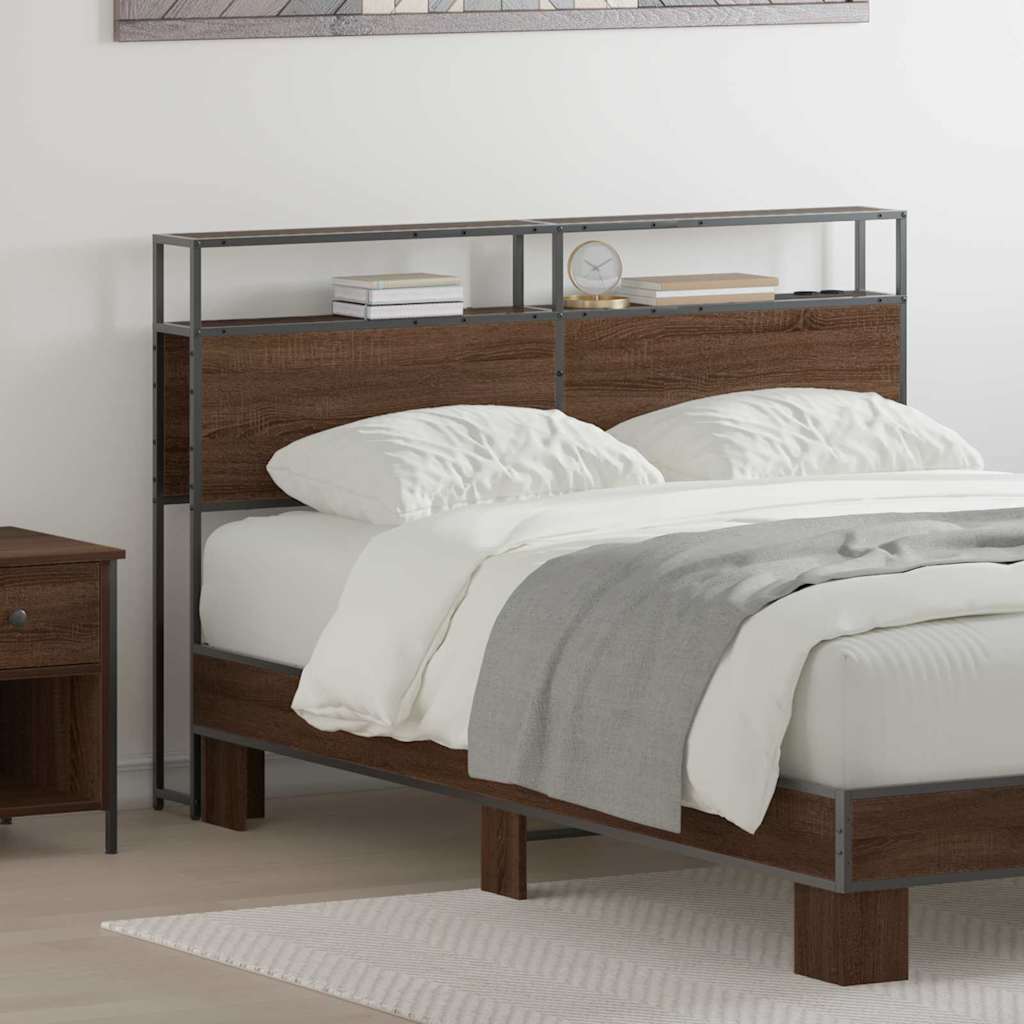Testata contenitore Rovere marrone 120 cm Legno multistrato