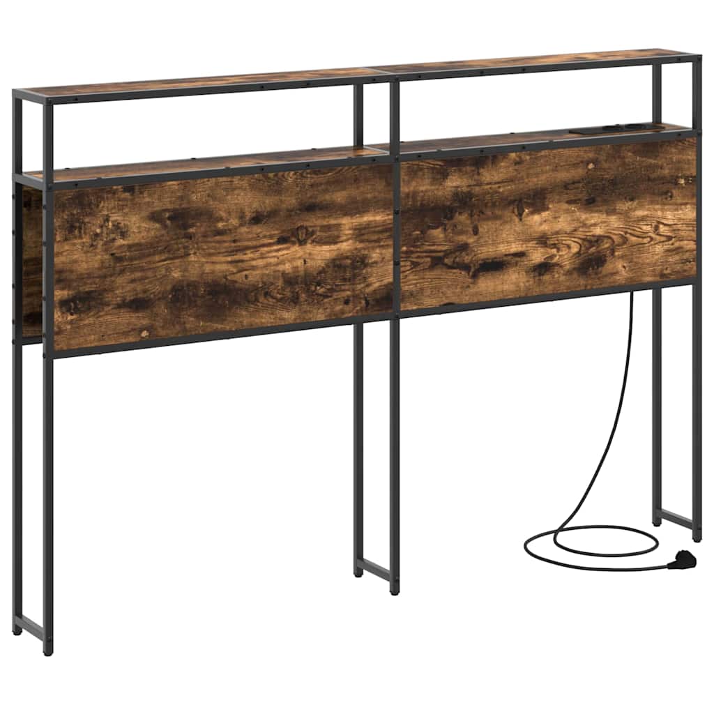 Testata contenitore Rovere fumo 135 cm Legno multistrato