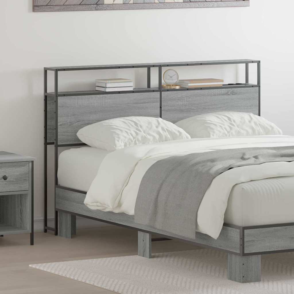 Testata contenitore Grigio Sonoma 135 cm Legno multistrato