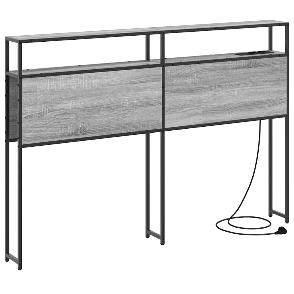 Testata contenitore Grigio Sonoma 135 cm Legno multistrato