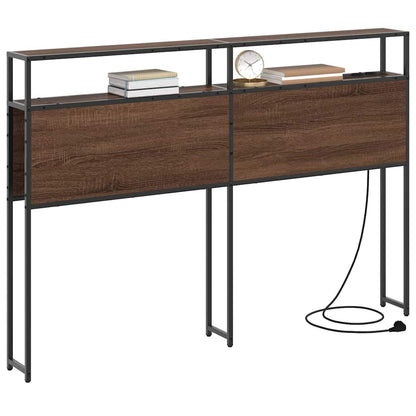 Testata contenitore Rovere marrone 135 cm Legno multistrato