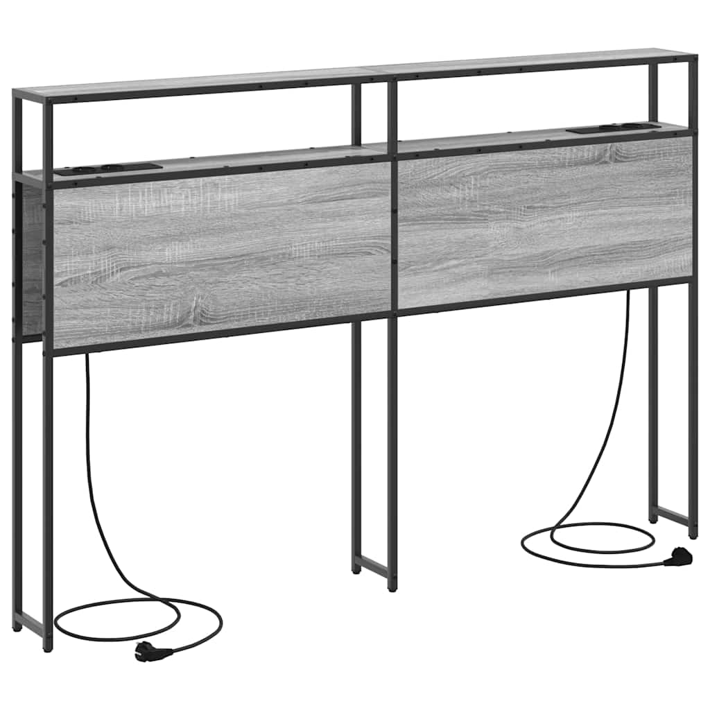 Testata contenitore Grigio Sonoma 140 cm Legno multistrato