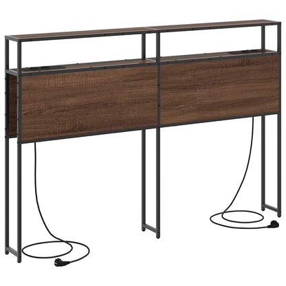 Testata contenitore Rovere marrone 140 cm Legno multistrato