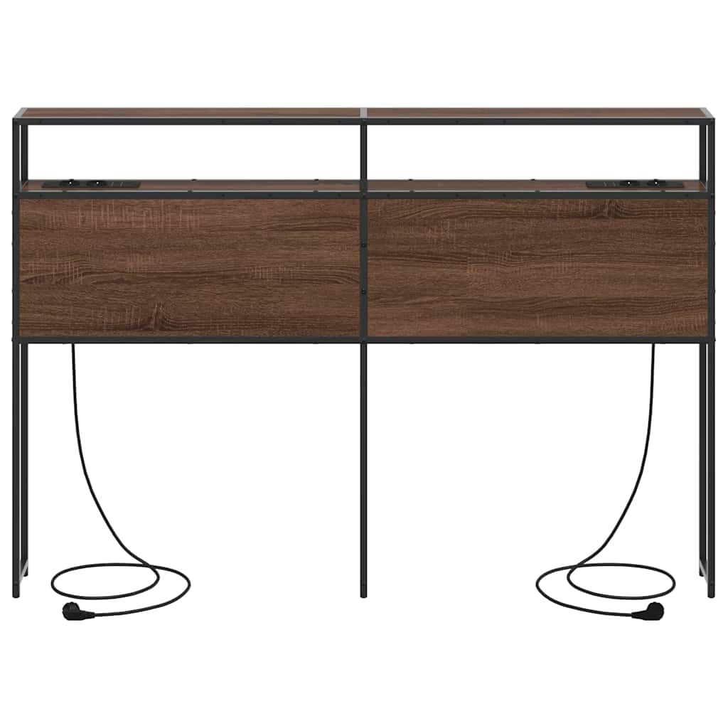 Testata contenitore Rovere marrone 150 cm Legno multistrato