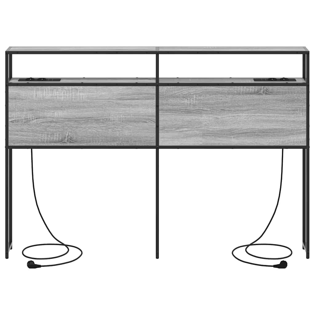 Testata contenitore Grigio sonoma 160 cm Legno multistrato
