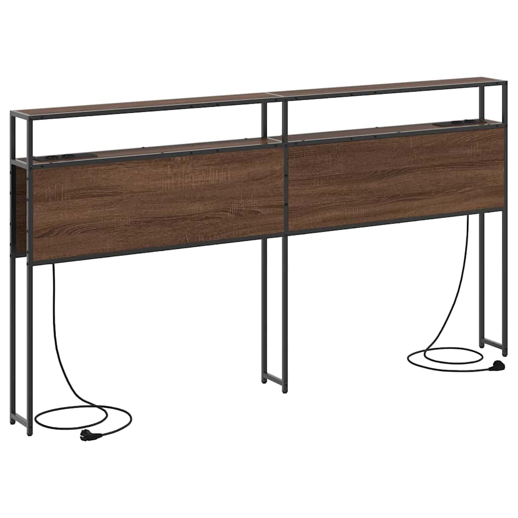 Testata contenitore Rovere marrone 180 cm Legno multistrato