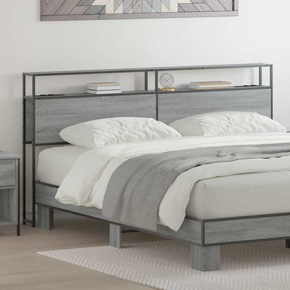 Testata contenitore Grigio sonoma 200 cm Legno multistrato