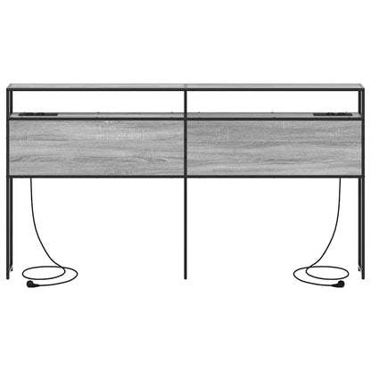 Testata contenitore Grigio sonoma 200 cm Legno multistrato