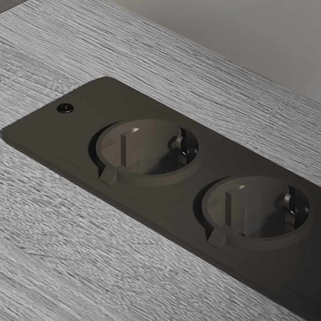 Cabina con Stazione di Ricarica Grigio Sonoma 61 x 46 x 67 cm