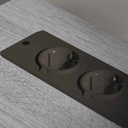Cabina con Stazione di Ricarica Grigio Sonoma 76 x 41 x 72 cm