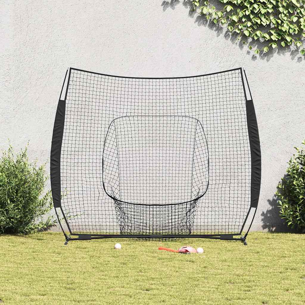 Rete da pratica per baseball Nero 250 x 106 x 209 cm Poliestere