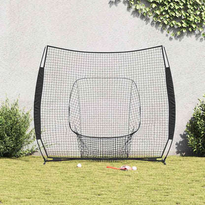 Rete da pratica per baseball Nero 250 x 106 x 209 cm Poliestere