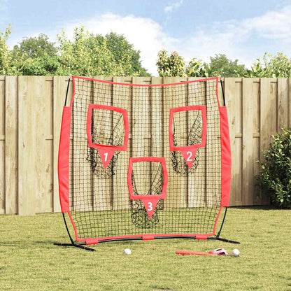 Rete da pratica per baseball Nero 214,5 x 89,5 x 181 cm