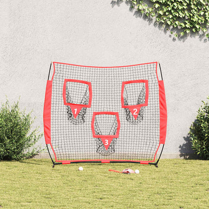 Rete da pratica per baseball Nero 214,5 x 89,5 x 181 cm