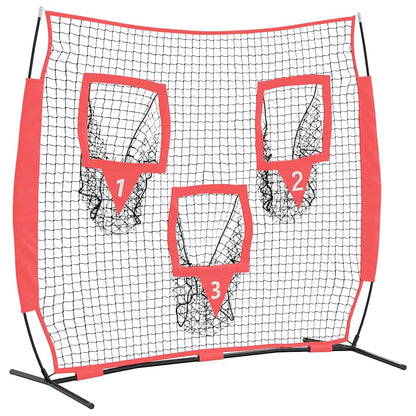 Rete da pratica per baseball Nero 214,5 x 89,5 x 181 cm