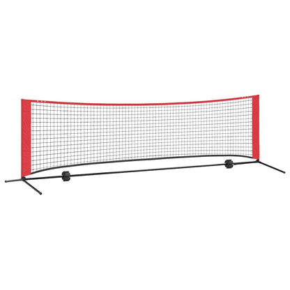 Rete da tennis Nero e Rosso 301 x 90,5 x 87 cm Poliestere
