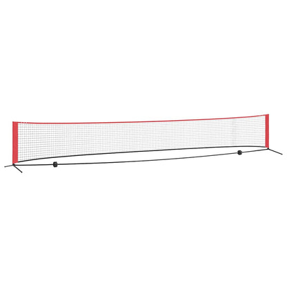 Rete da tennis Nero e Rosso 595 x 90,5 x 87 cm Poliestere