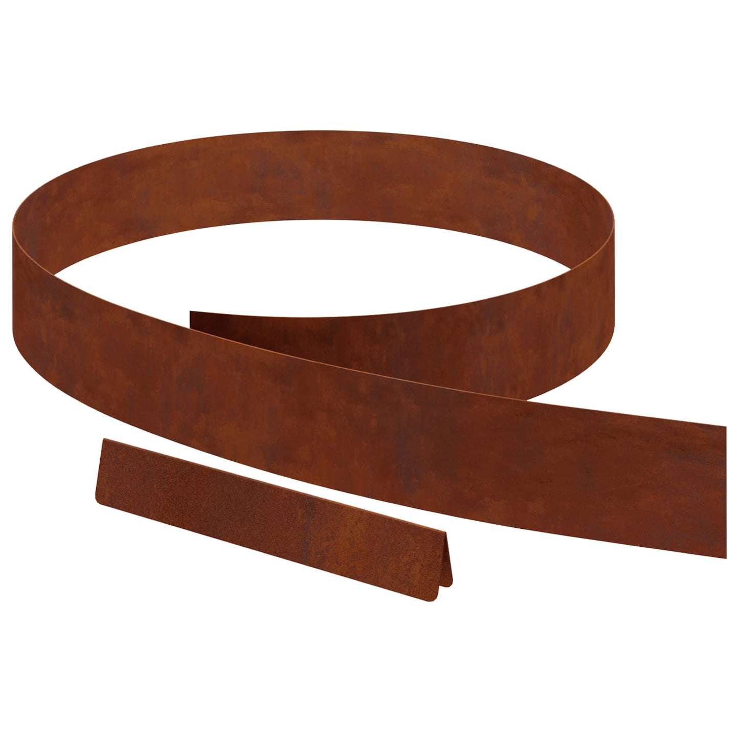 Bordura per Prato 4 pcs Ruggine 450 x 0.05 x 15 cm