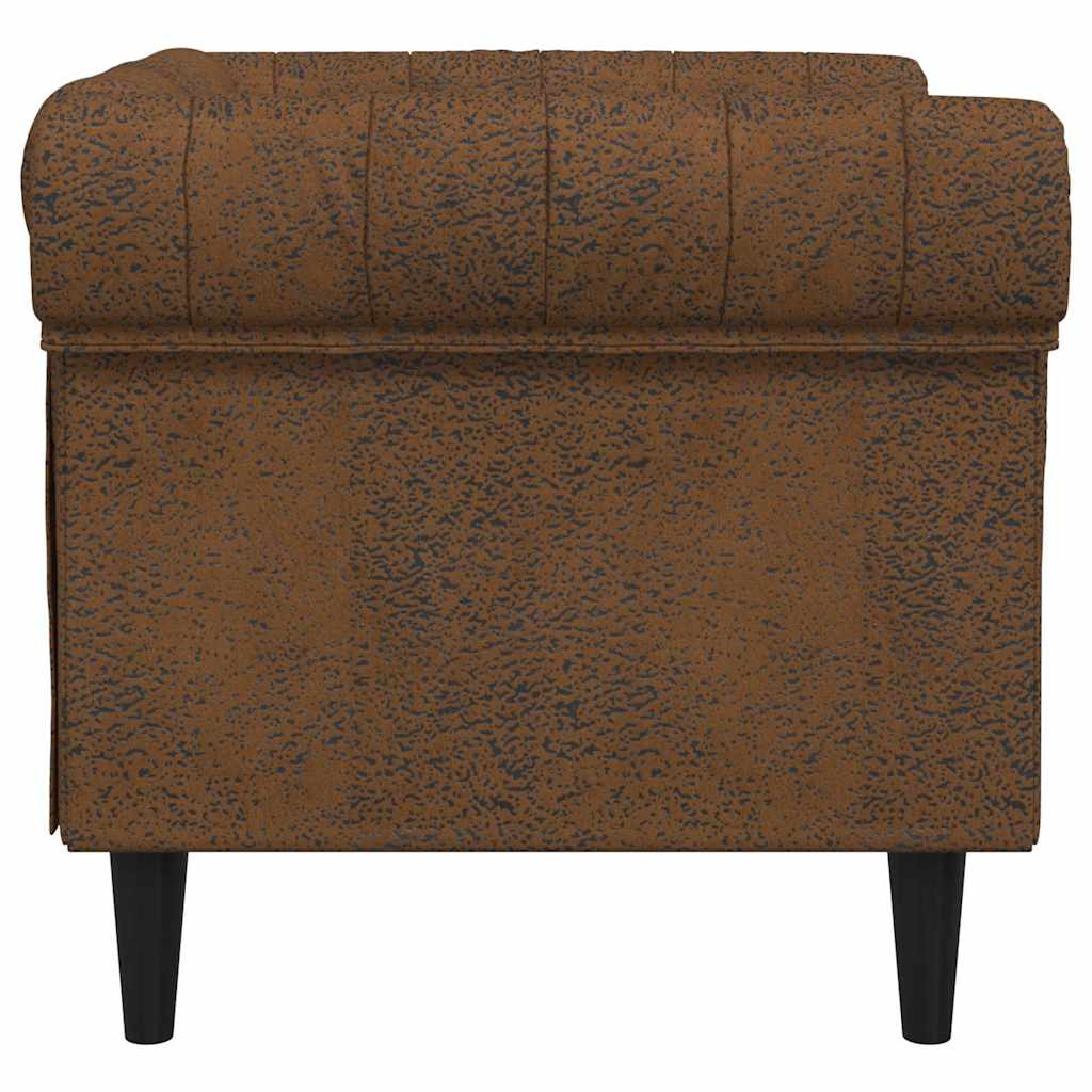 Divano Marrone 78,5 x 74,5 x 74,5 cm Poliestere