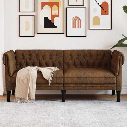 Divano Marrone 182,5 x 74,5 x 74,5 cm Poliestere