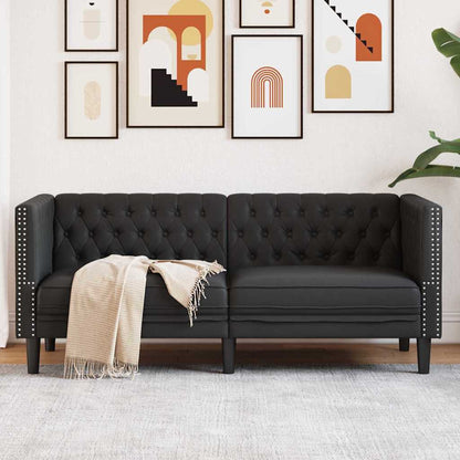 Divano Nero 174 x 74,5 x 70,5 cm PVC